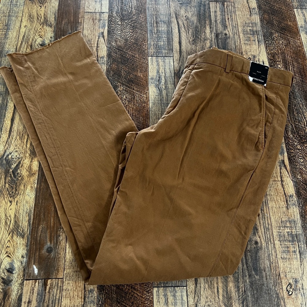 Nordstrom Mens Pants Trim Fit Tencel Lyocell Office Career Workwear‎ Size 38W